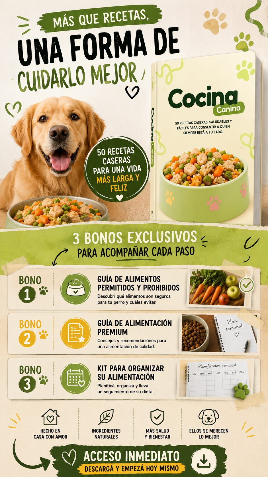 Mejorá la alimentación de tu perro en 30 días